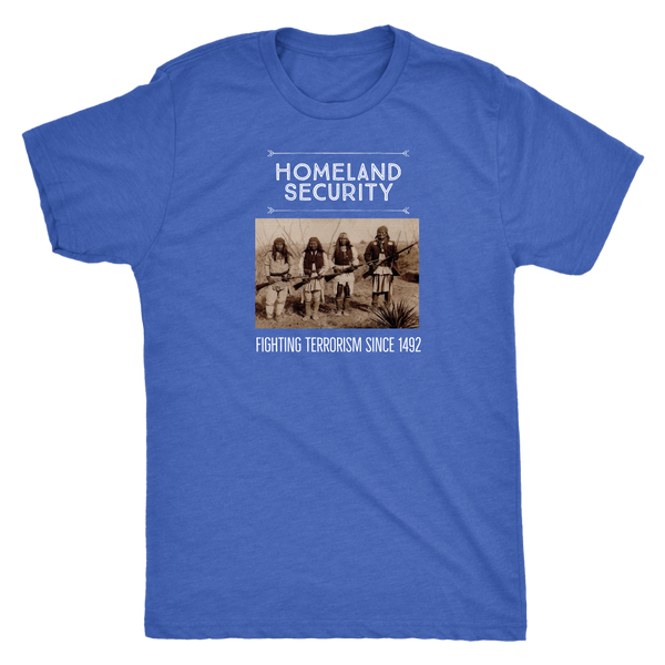 Homeland Security T-Shirt - Next Level Triblend (White Text)